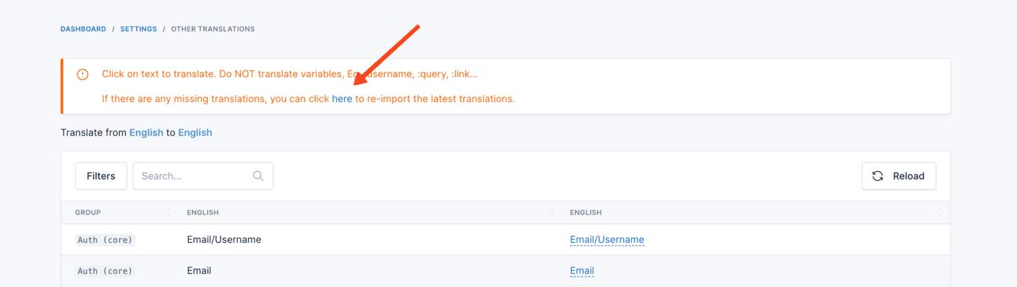 Translations
